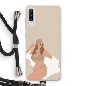 CaseCompany One of a kind: Samsung Galaxy A70 Transparant Hoesje met koord