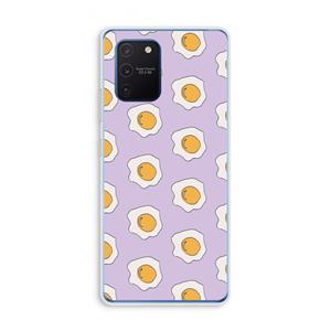 CaseCompany Bacon to my eggs #1: Samsung Galaxy Note 10 Lite Transparant Hoesje