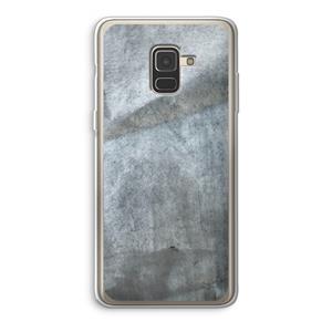 CaseCompany Grey Stone: Samsung Galaxy A8 (2018) Transparant Hoesje