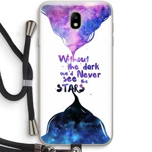 CaseCompany Stars quote: Samsung Galaxy J7 (2017) Transparant Hoesje met koord