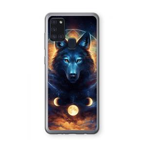 CaseCompany Wolf Dreamcatcher: Samsung Galaxy A21s Transparant Hoesje
