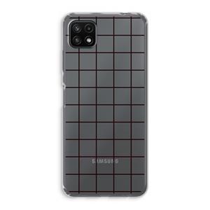 CaseCompany Rooster: Samsung Galaxy A22 5G Transparant Hoesje