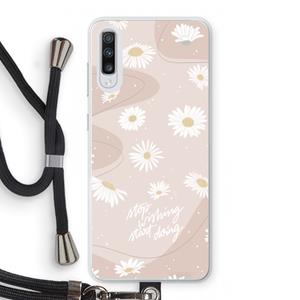 CaseCompany Daydreaming becomes reality: Samsung Galaxy A70 Transparant Hoesje met koord