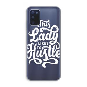 CaseCompany Hustle Lady: Samsung Galaxy A03s Transparant Hoesje