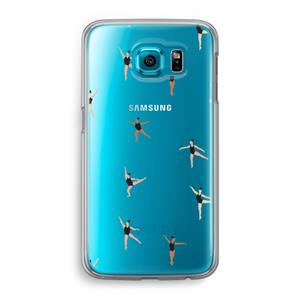 CaseCompany Dancing #1: Samsung Galaxy S6 Transparant Hoesje