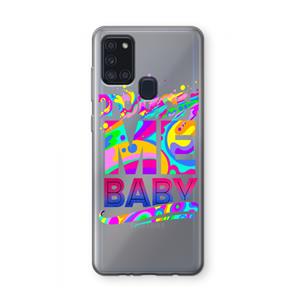 CaseCompany Touch Me: Samsung Galaxy A21s Transparant Hoesje