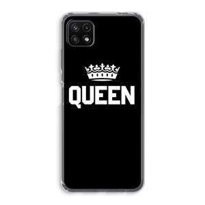 CaseCompany Queen zwart: Samsung Galaxy A22 5G Transparant Hoesje