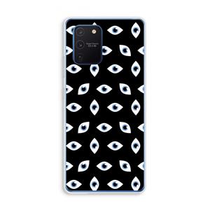 CaseCompany Eyes pattern: Samsung Galaxy Note 10 Lite Transparant Hoesje
