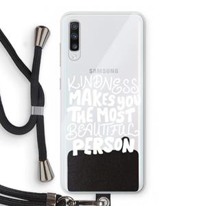 CaseCompany The prettiest: Samsung Galaxy A70 Transparant Hoesje met koord