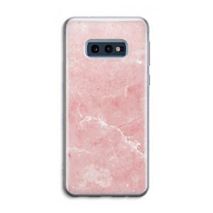CaseCompany Roze marmer: Samsung Galaxy S10e Transparant Hoesje