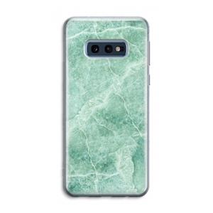 CaseCompany Groen marmer: Samsung Galaxy S10e Transparant Hoesje