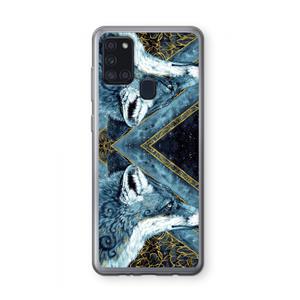 CaseCompany Golden Fox: Samsung Galaxy A21s Transparant Hoesje
