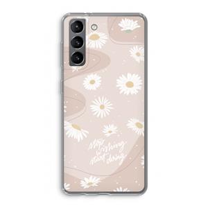 CaseCompany Daydreaming becomes reality: Samsung Galaxy S21 Transparant Hoesje