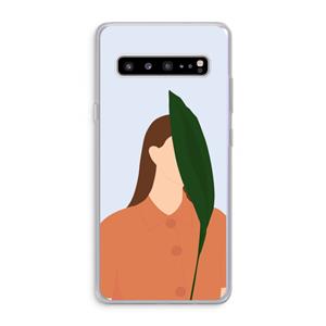 CaseCompany Leaf: Samsung Galaxy S10 5G Transparant Hoesje