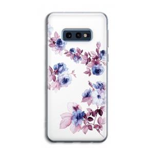 CaseCompany Waterverf bloemen: Samsung Galaxy S10e Transparant Hoesje