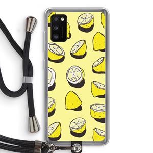 CaseCompany When Life Gives You Lemons...: Samsung Galaxy A41 Transparant Hoesje met koord