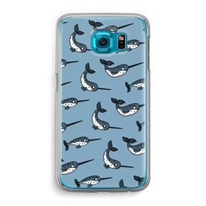 CaseCompany Narwhal: Samsung Galaxy S6 Transparant Hoesje