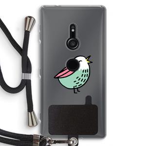 CaseCompany Birdy: Sony Xperia XZ2 Transparant Hoesje met koord