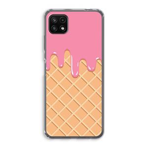 CaseCompany Ice cream: Samsung Galaxy A22 5G Transparant Hoesje