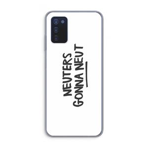 CaseCompany Neuters: Samsung Galaxy A03s Transparant Hoesje