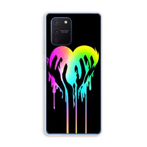 CaseCompany Hold My Heart: Samsung Galaxy Note 10 Lite Transparant Hoesje