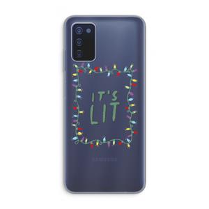 CaseCompany It's Lit: Samsung Galaxy A03s Transparant Hoesje
