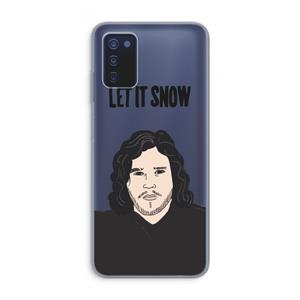 CaseCompany Let It Snow: Samsung Galaxy A03s Transparant Hoesje