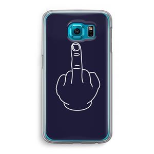 CaseCompany F**k U: Samsung Galaxy S6 Transparant Hoesje