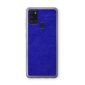 CaseCompany Majorelle Blue: Samsung Galaxy A21s Transparant Hoesje