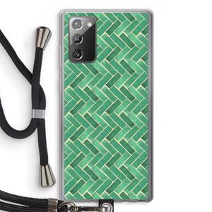 CaseCompany Moroccan tiles 2: Samsung Galaxy Note 20 / Note 20 5G Transparant Hoesje met koord