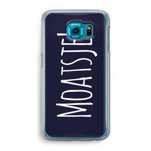 CaseCompany Moatsje!: Samsung Galaxy S6 Transparant Hoesje