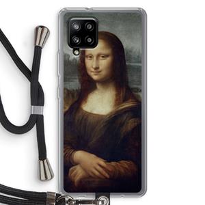 CaseCompany Mona Lisa: Samsung Galaxy A42 5G Transparant Hoesje met koord
