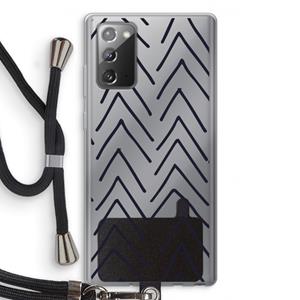 CaseCompany Marrakech Arrows: Samsung Galaxy Note 20 / Note 20 5G Transparant Hoesje met koord