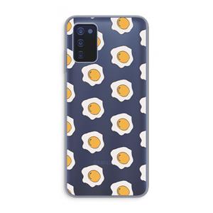 CaseCompany Bacon to my eggs #1: Samsung Galaxy A03s Transparant Hoesje