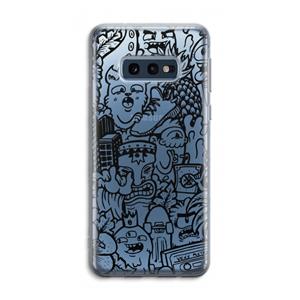 CaseCompany Vexx Black Mixtape: Samsung Galaxy S10e Transparant Hoesje