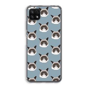 CaseCompany It's a Purrr Case: Samsung Galaxy A22 5G Transparant Hoesje