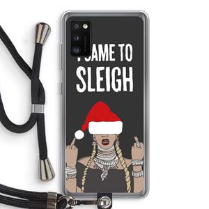 CaseCompany Came To Sleigh: Samsung Galaxy A41 Transparant Hoesje met koord