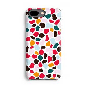 CaseCompany Colored Giraffe: iPhone 8 Plus Tough Case