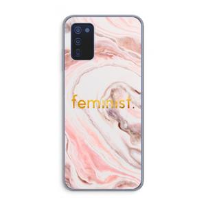 CaseCompany Feminist: Samsung Galaxy A03s Transparant Hoesje