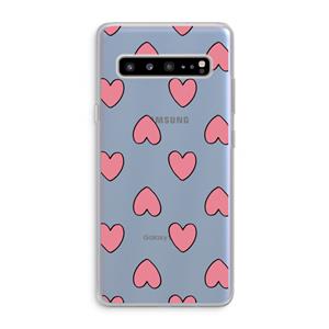 CaseCompany Ondersteboven verliefd: Samsung Galaxy S10 5G Transparant Hoesje