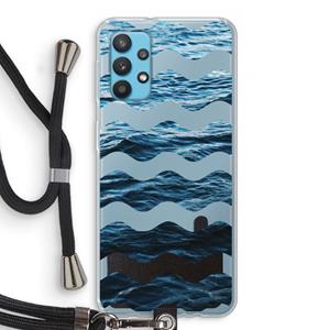 CaseCompany Oceaan: Samsung Galaxy A32 4G Transparant Hoesje met koord