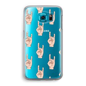 CaseCompany Rock: Samsung Galaxy S6 Transparant Hoesje