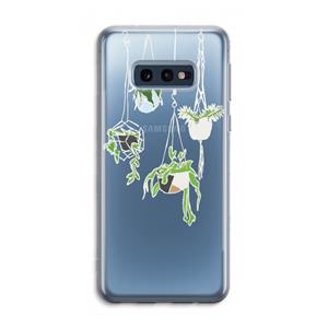 CaseCompany Hang In There: Samsung Galaxy S10e Transparant Hoesje