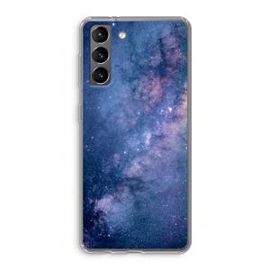 CaseCompany Nebula: Samsung Galaxy S21 Transparant Hoesje