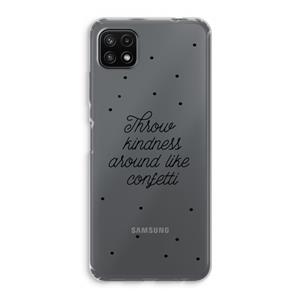 CaseCompany Confetti: Samsung Galaxy A22 5G Transparant Hoesje