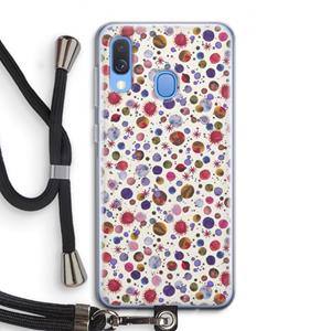 CaseCompany Planets Space: Samsung Galaxy A40 Transparant Hoesje met koord