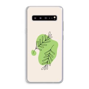 CaseCompany Beleaf in you: Samsung Galaxy S10 5G Transparant Hoesje