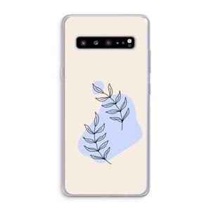 CaseCompany Leaf me if you can: Samsung Galaxy S10 5G Transparant Hoesje