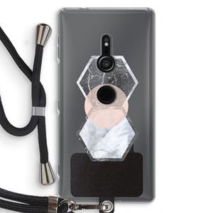 CaseCompany Creatieve toets: Sony Xperia XZ2 Transparant Hoesje met koord