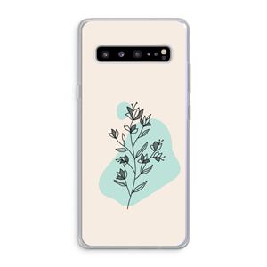 CaseCompany Violets are blue: Samsung Galaxy S10 5G Transparant Hoesje
